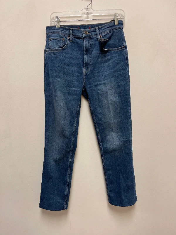 Jeans Skinny By Zara In Blue Denim, Size: 8