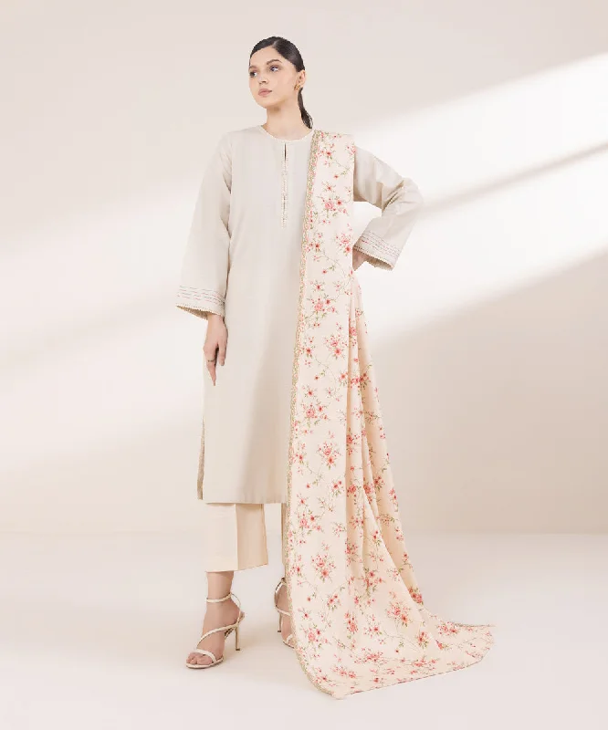 Printed Khaddar Dupatta