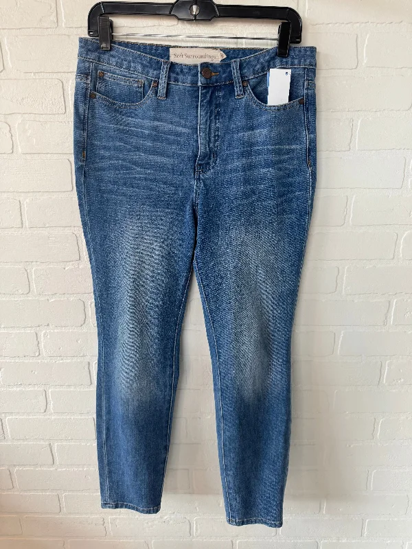 Jeans Skinny By Soft Surroundings In Blue Denim, Size: 4