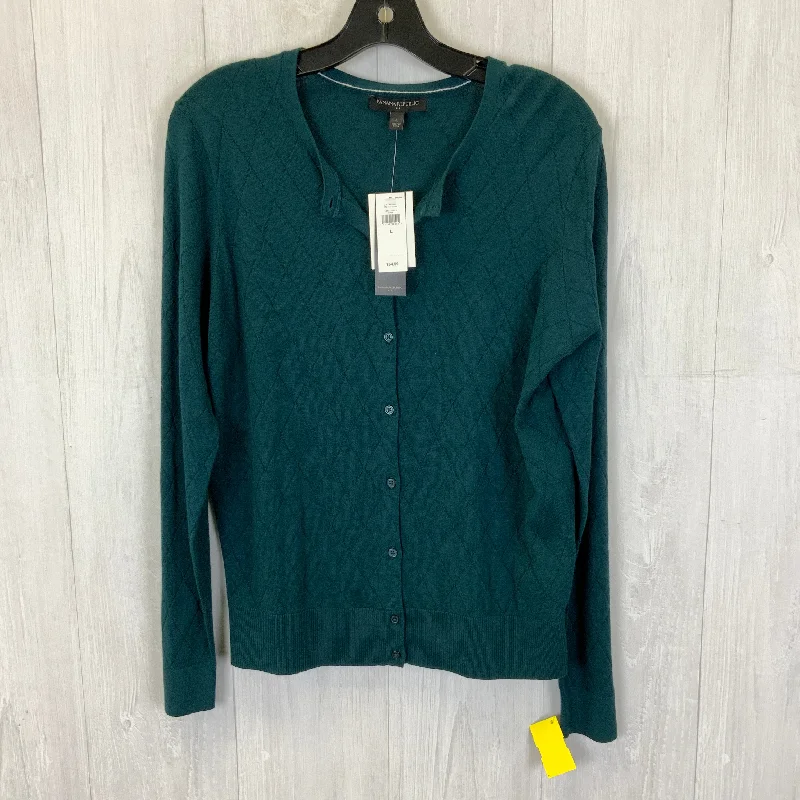 Cardigan By Banana Republic In Green, Size: L