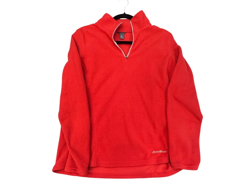 Sweatshirt Collar By Eddie Bauer In Red, Size: L