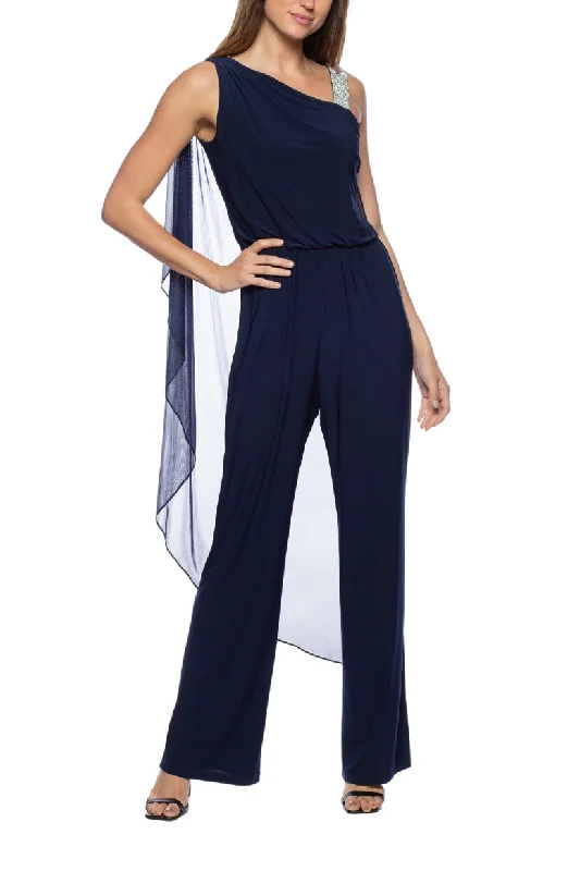 Marina 268281 Long Formal Cape Jumpsuit