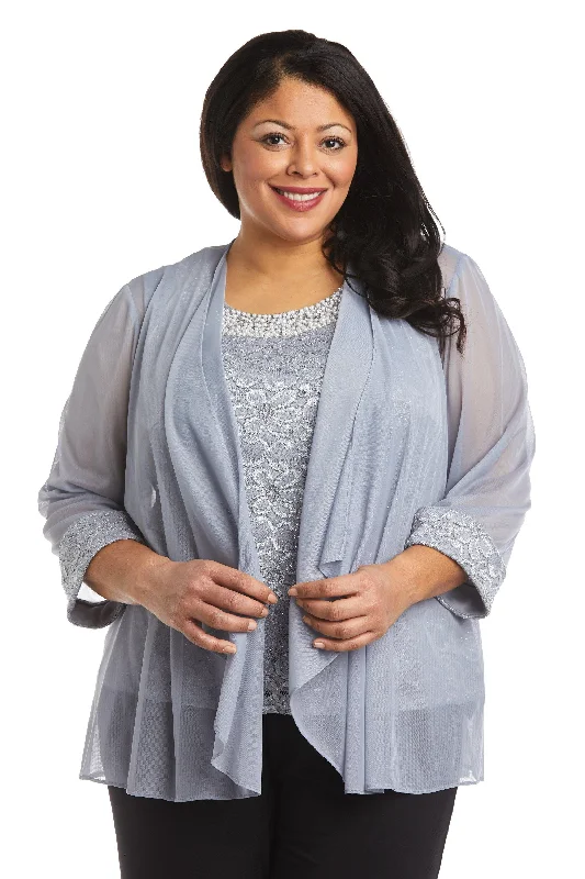 R&M Richards 5988W Plus Size Top And Jacket Only