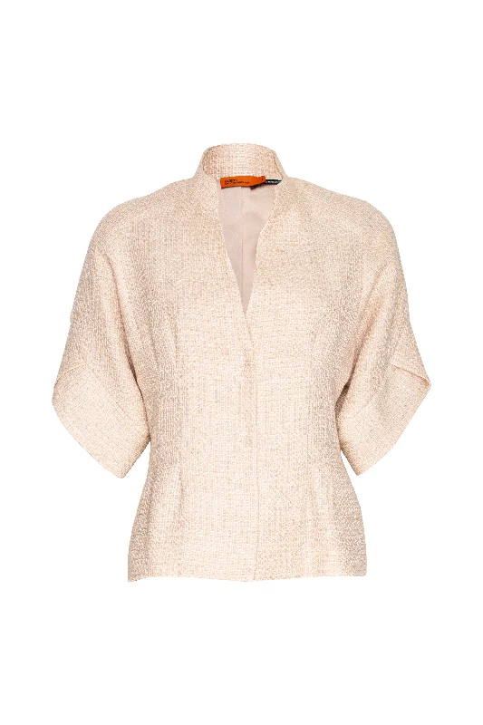 Tulip Sleeve Jacket - Natural Linen 7821