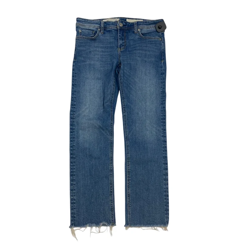 Jeans Straight By Pilcro In Blue Denim, Size: 6