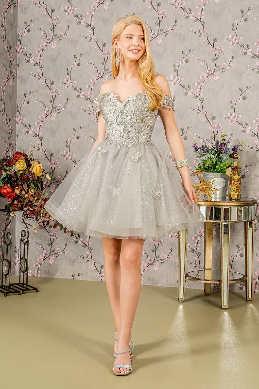 Homecoming Short Cocktail Glitter Prom Dress