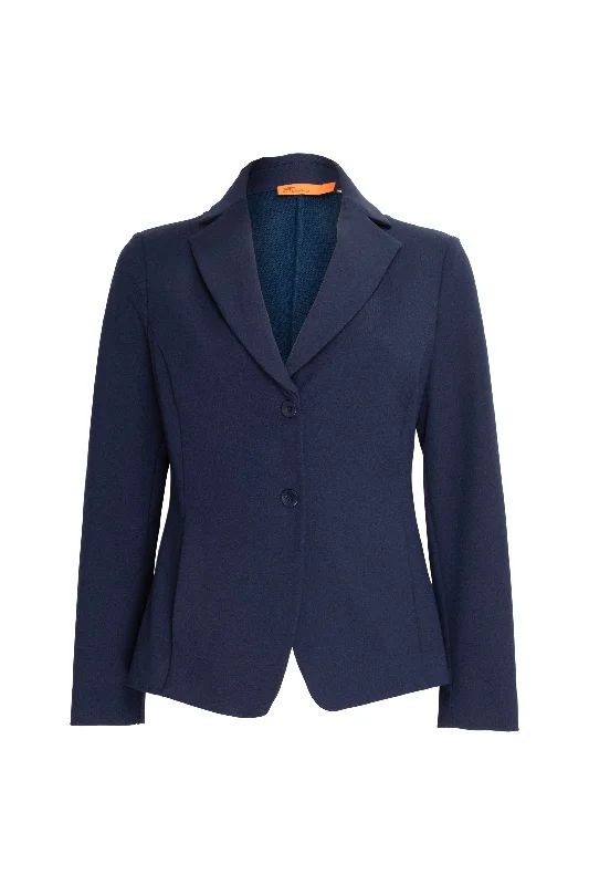 High Revere Collar Jacket - Indigo Stretch 6051