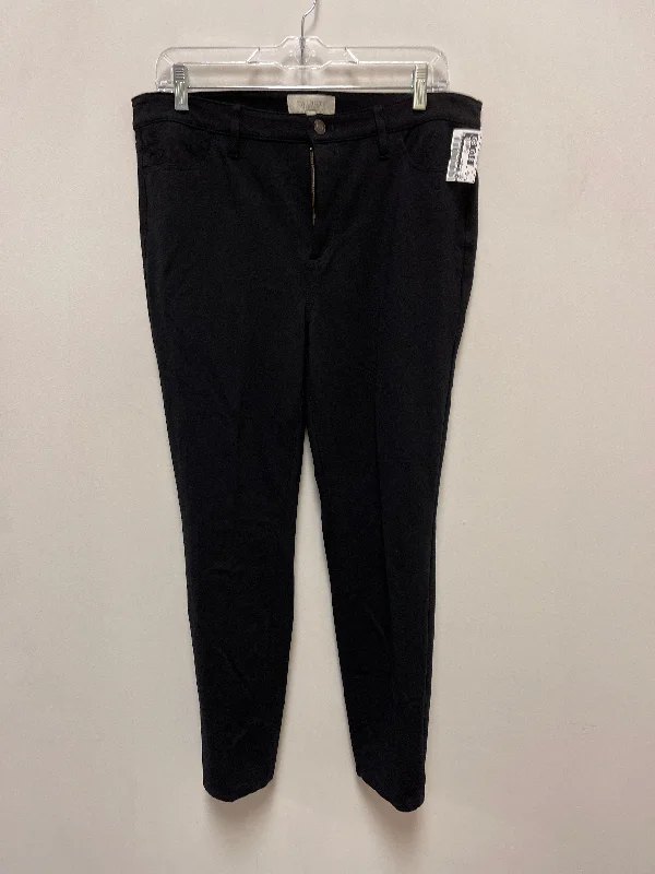 Jeans Straight By Talbots In Black, Size: 12p