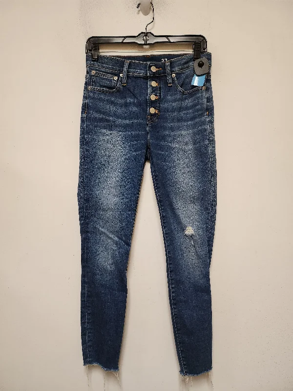 Jeans Skinny By J. Crew In Blue Denim, Size: 4