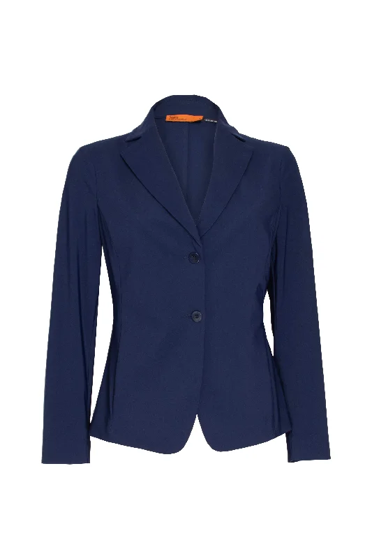 High Revere Collar Jacket - Indigo Jersey 8635