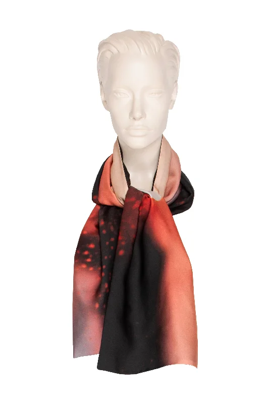 Black Sunset Short Scarf F019