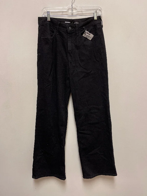 Jeans Wide Leg By Old Navy In Black Denim, Size: 8