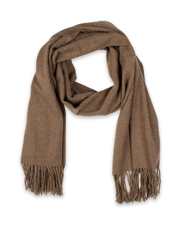 Mocha Classic Twill Scarf- Wood