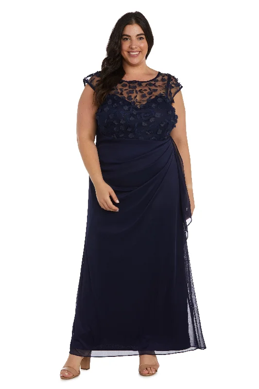 R&M Richards 2741W Plus Size Long Formal Dress