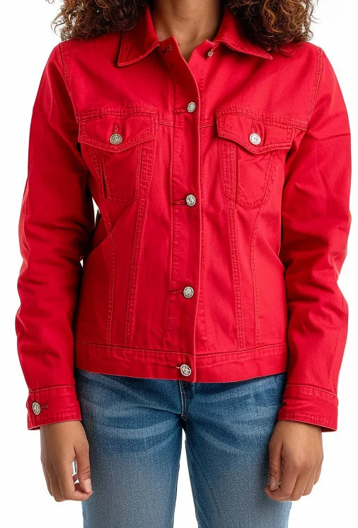 Julia Red Cotton Jacket