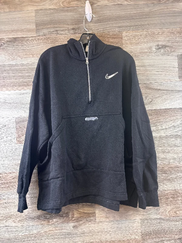 Athletic Sweatshirt Collar By Nike Apparel In Black, Size: Xl