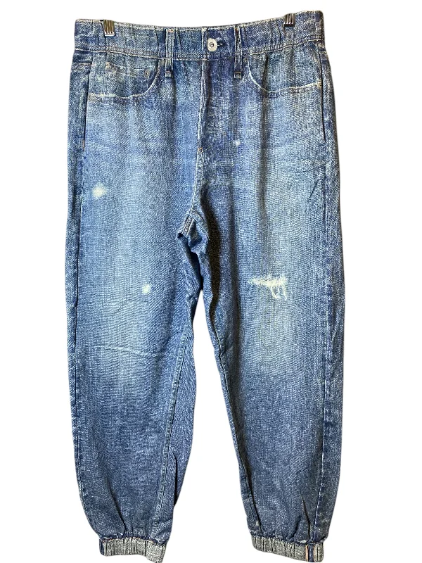 Pants Joggers By Rag & Bones Jeans In Blue Denim, Size: L