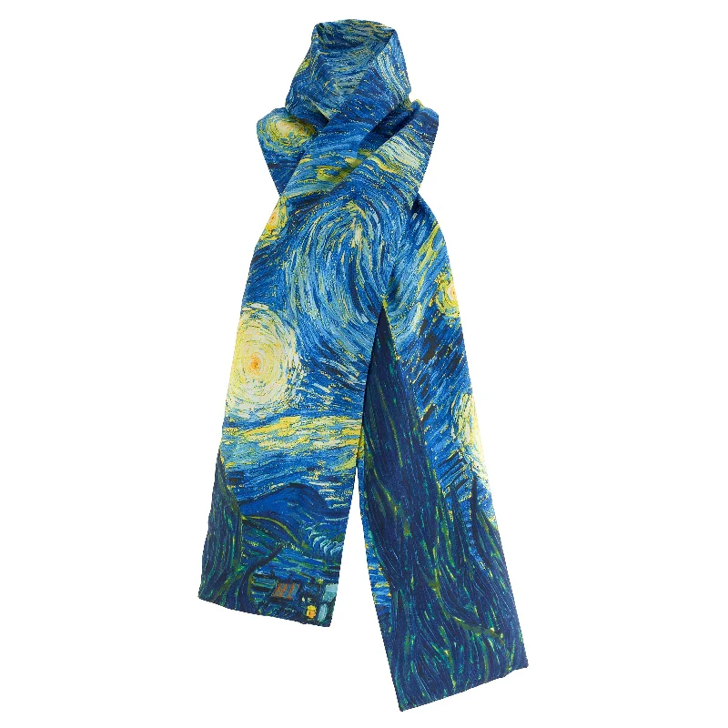 Van Gogh Starry Night Faux Suede Scarf