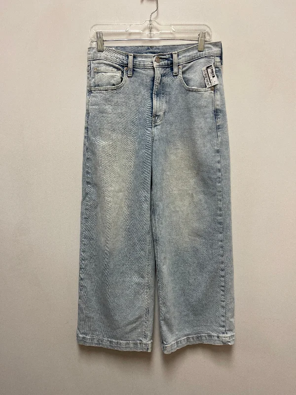 Jeans Wide Leg By Gap In Blue Denim, Size: 6