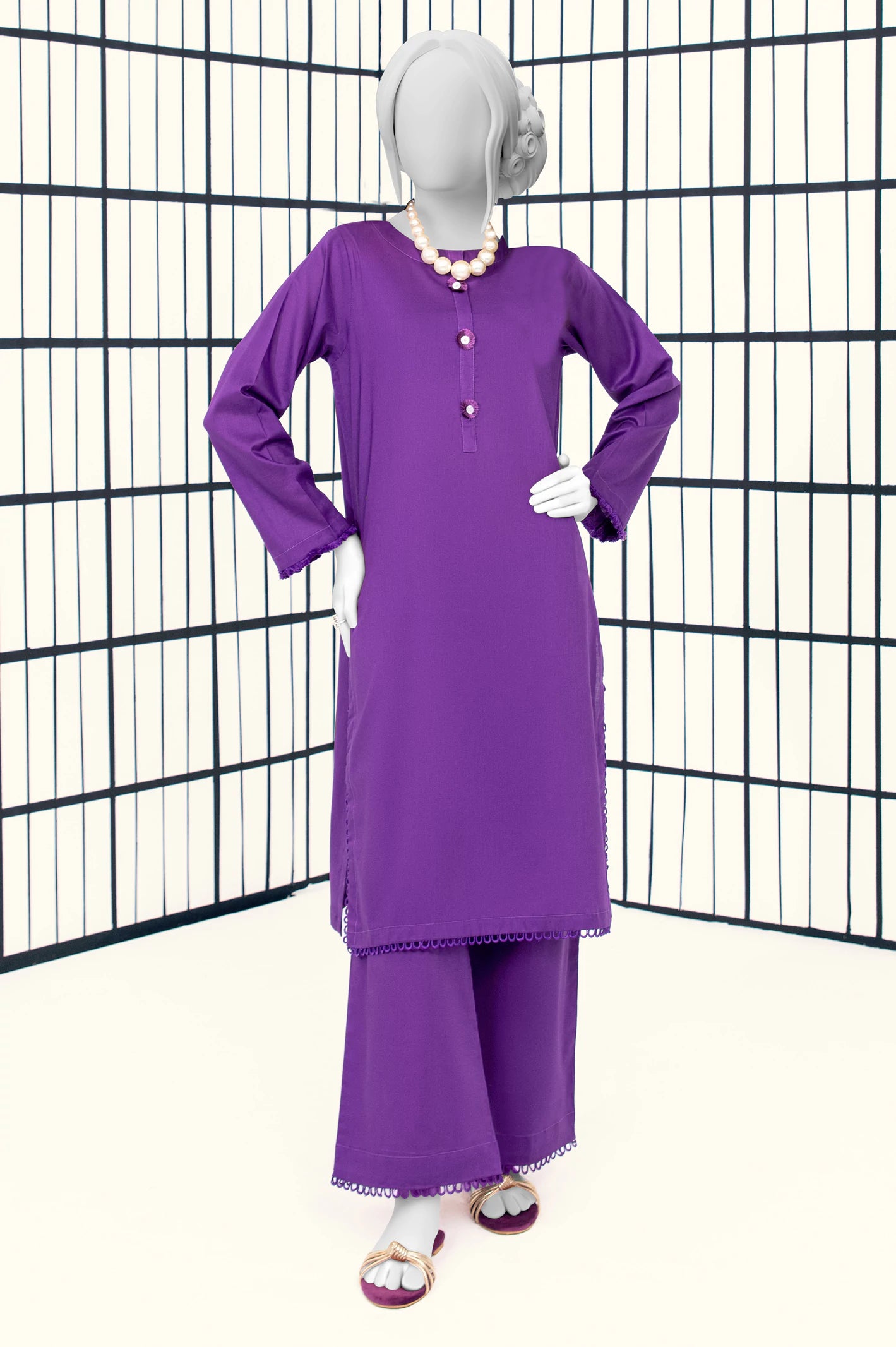 Purple Stylised 2PC