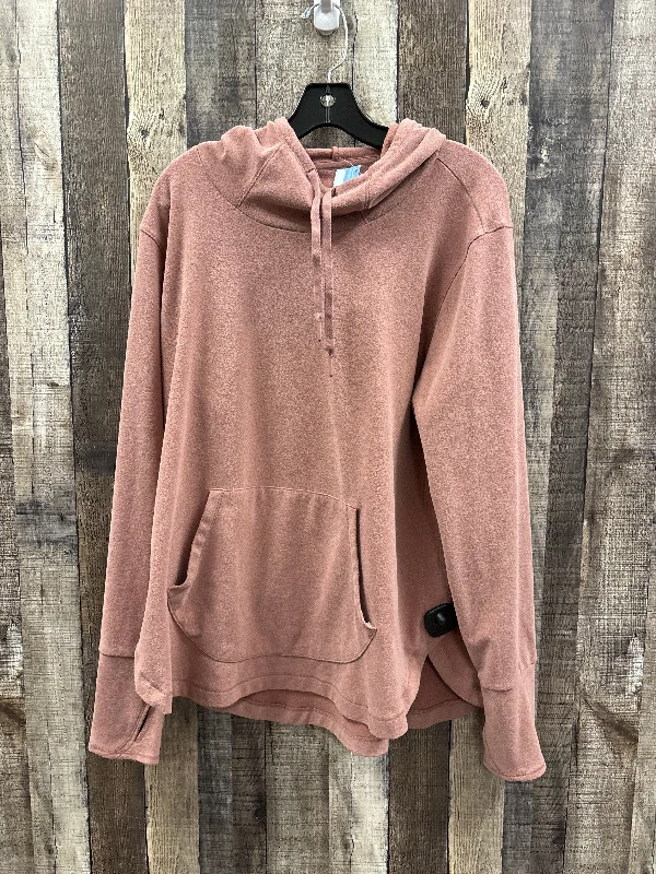 Sweatshirt Hoodie By Rbx In Mauve, Size: M