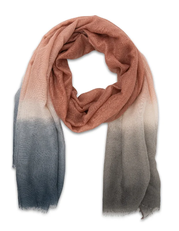 Mocha Summer Ombre Scarf- Multi