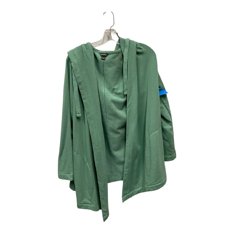 Cardigan By Eddie Bauer In Green, Size:L