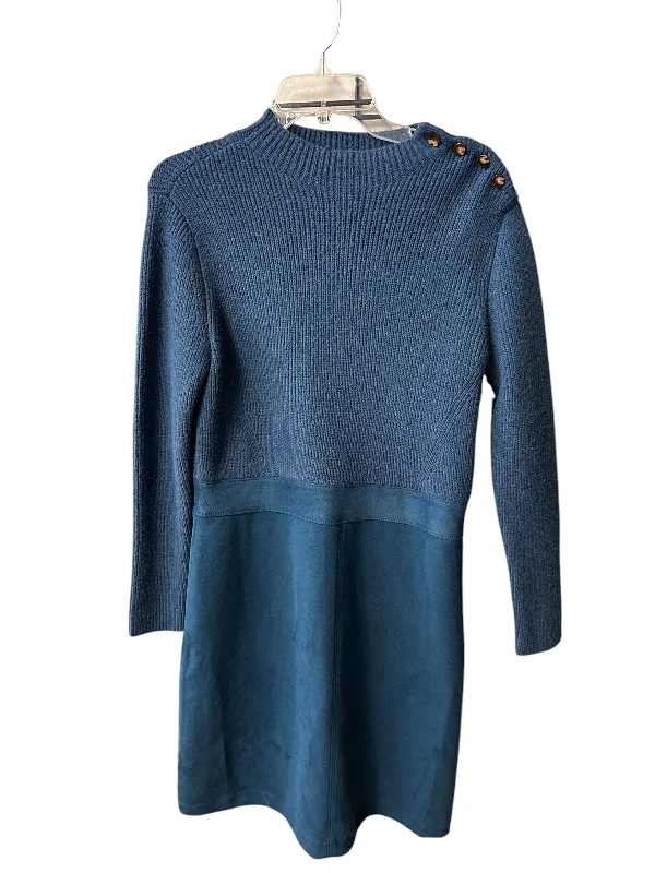 Dress Sweater By Ann Taylor In Blue, Size: M