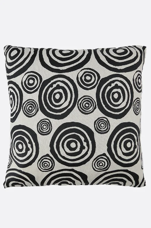 signature circles jacquard pillow