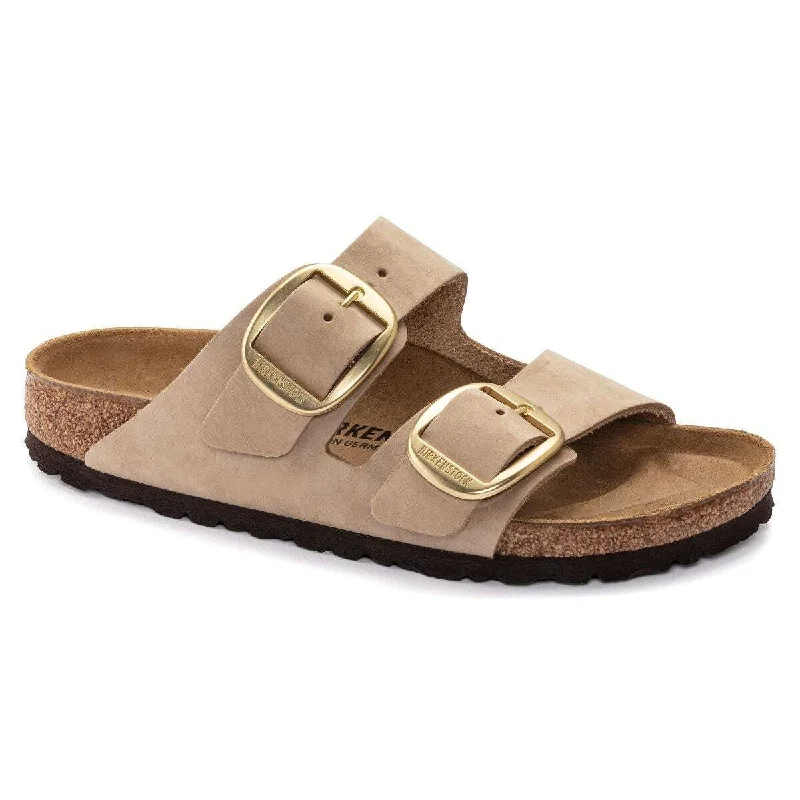 Birkenstock Arizona Big Buckle Nubuck (Regular) - Sandcastle