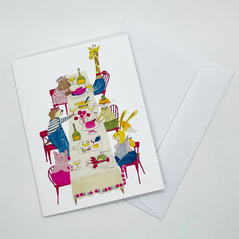 Dinner Party Greeting Card