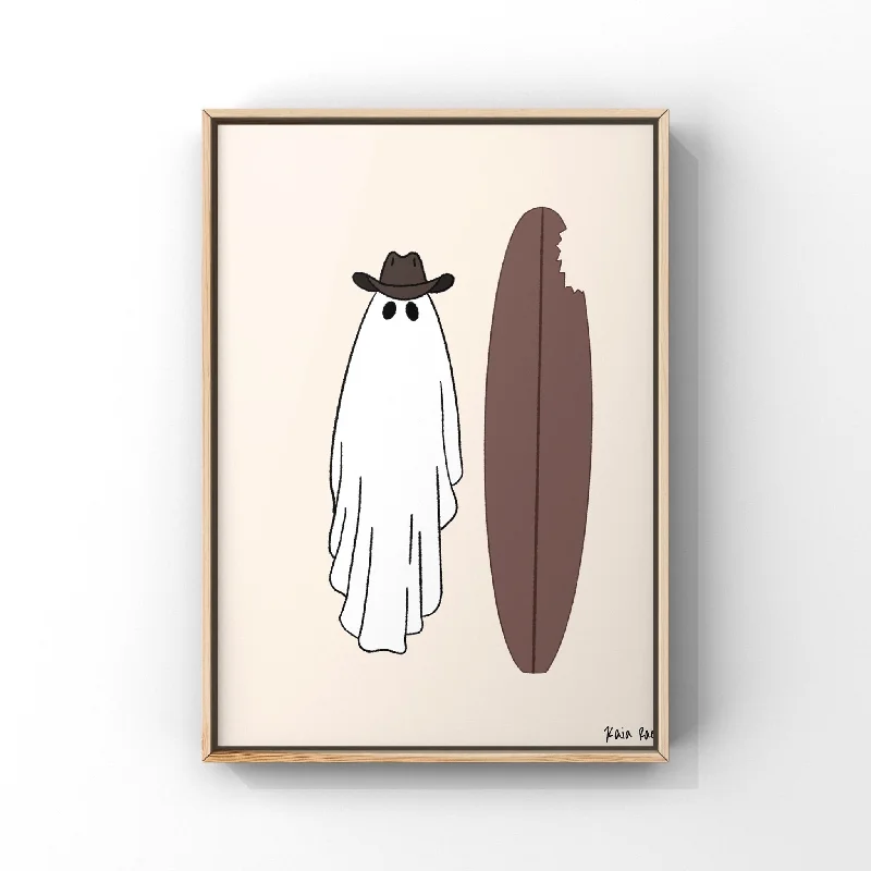 Ghost Cowboy Print