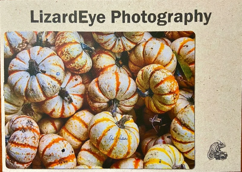 Orange and White Pumpkins Photography Print