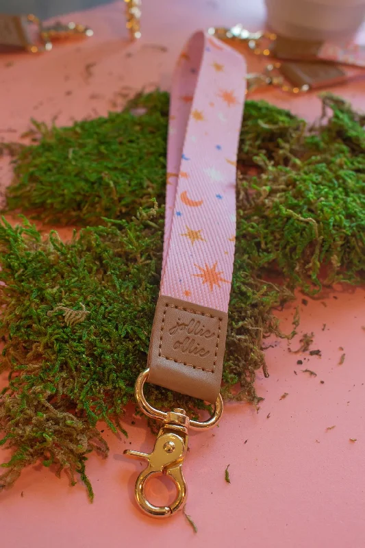 Starry Night Pink Lanyard