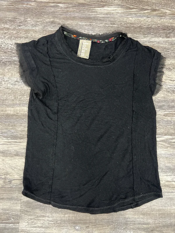 Black Top Short Sleeve Dolan Left Coast, Size Xs