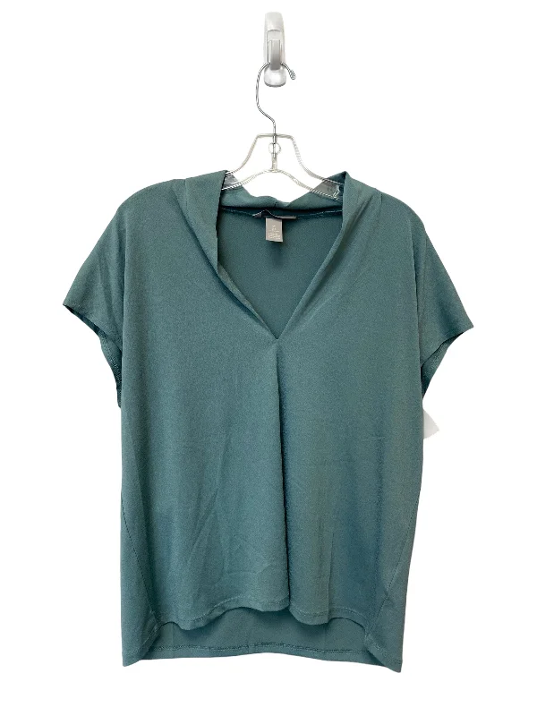 Blue Top Short Sleeve H&m, Size L