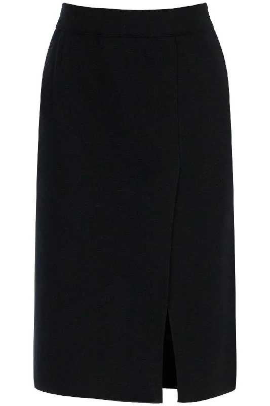 Mrz Women's Knitted Pencil Skirt In Jersey Fabric