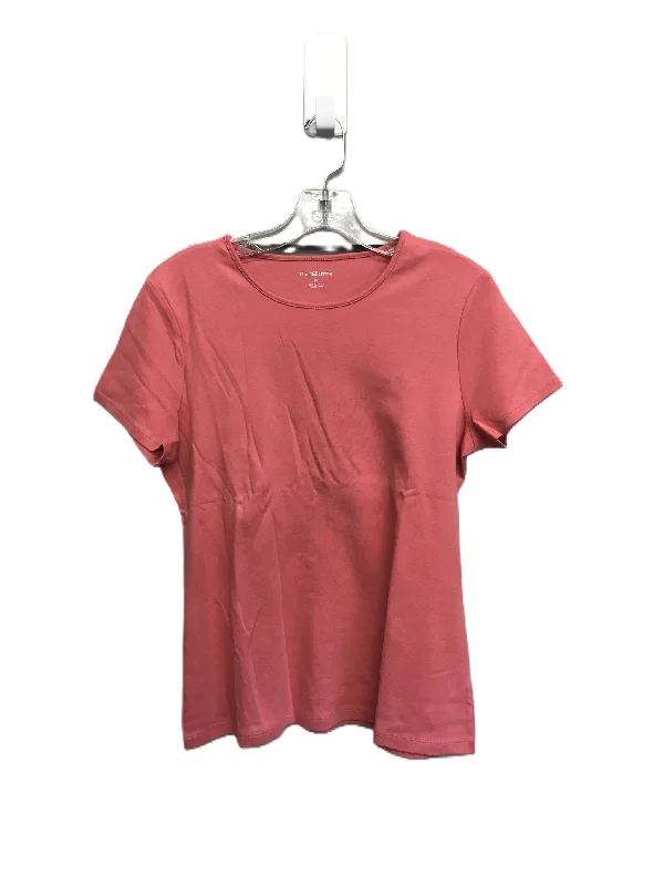 Peach Top Short Sleeve Basic By Croft And Barrow, Size: M