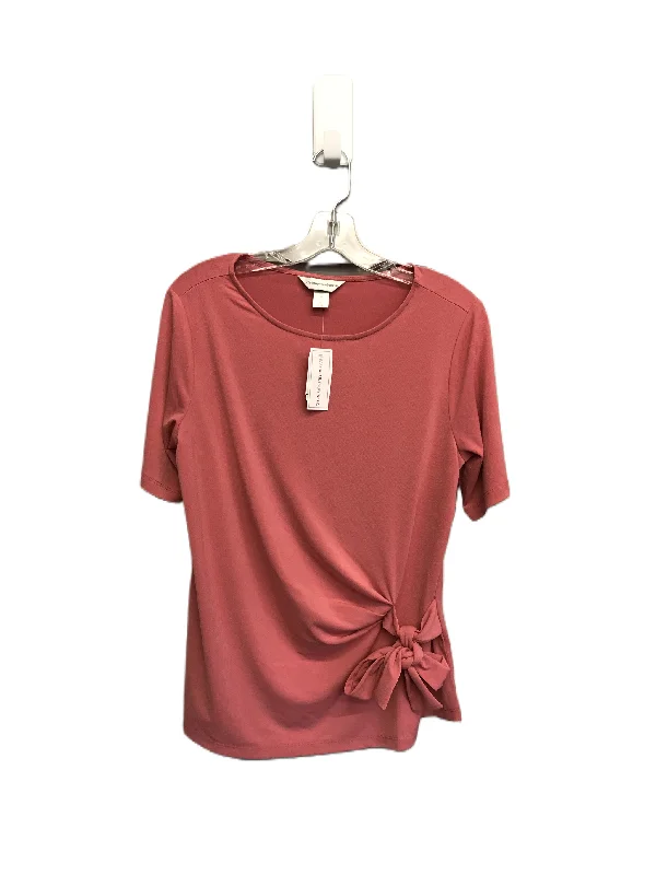 Peach Top Short Sleeve By Christopher And Banks, Size: M