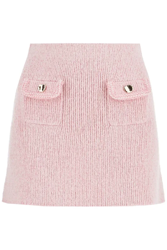 Self Portrait Women's Knitted Mini Skirt