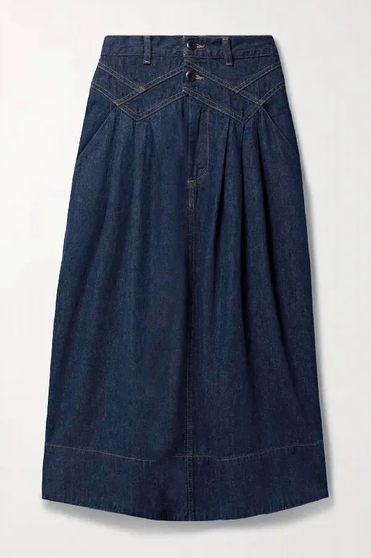 The Field Skirt In Rinse Wash