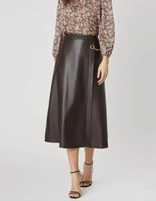 Trinity Skirt In Chocolate Brown