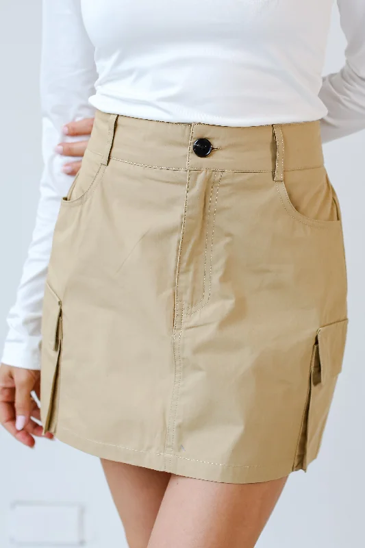 FINAL SALE - True Icon Cargo Mini Skirt