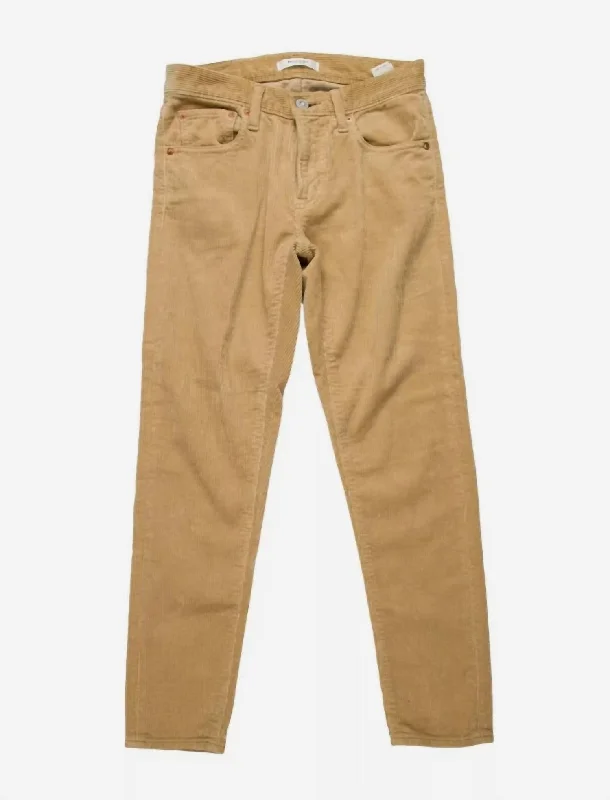 Ailey Corduroy Pant In Beige