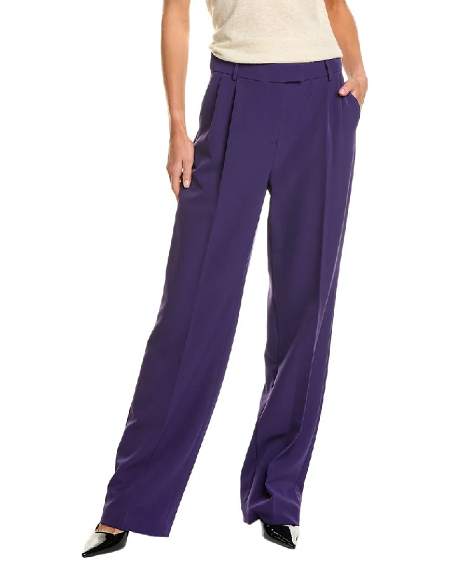 BCBGMAXAZRIA Pleated Straight Leg Pant