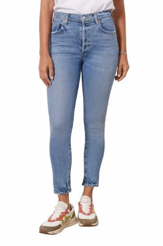 Nico High Rise Slim Jeans In Blame