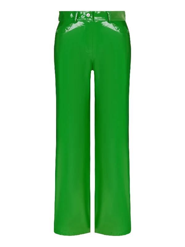 Wide Leg Pleather Pants