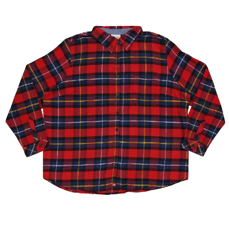 Dickies - Women's Long Sleeve Plaid Flannel Shirt (Plus Size) (FLW075A1D)