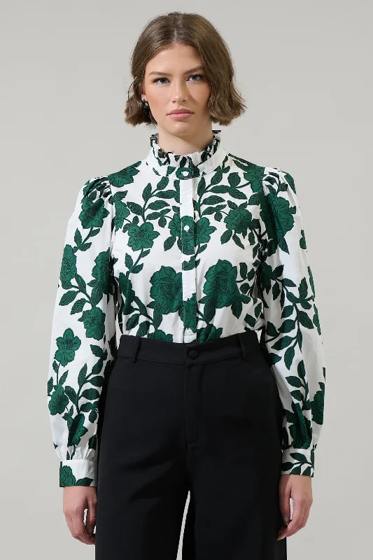 Kane Floral Doris Button Down Shirt