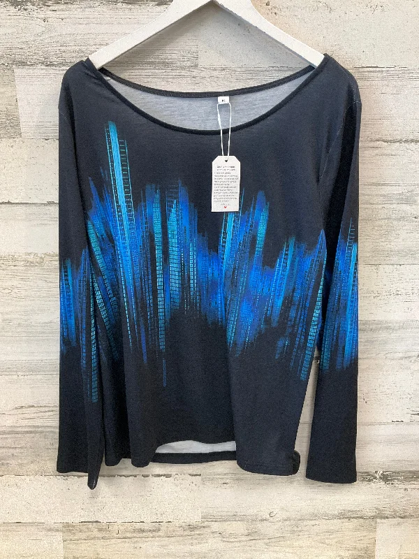 Top Long Sleeve By Clothes Mentor In Blue, Size: Xl